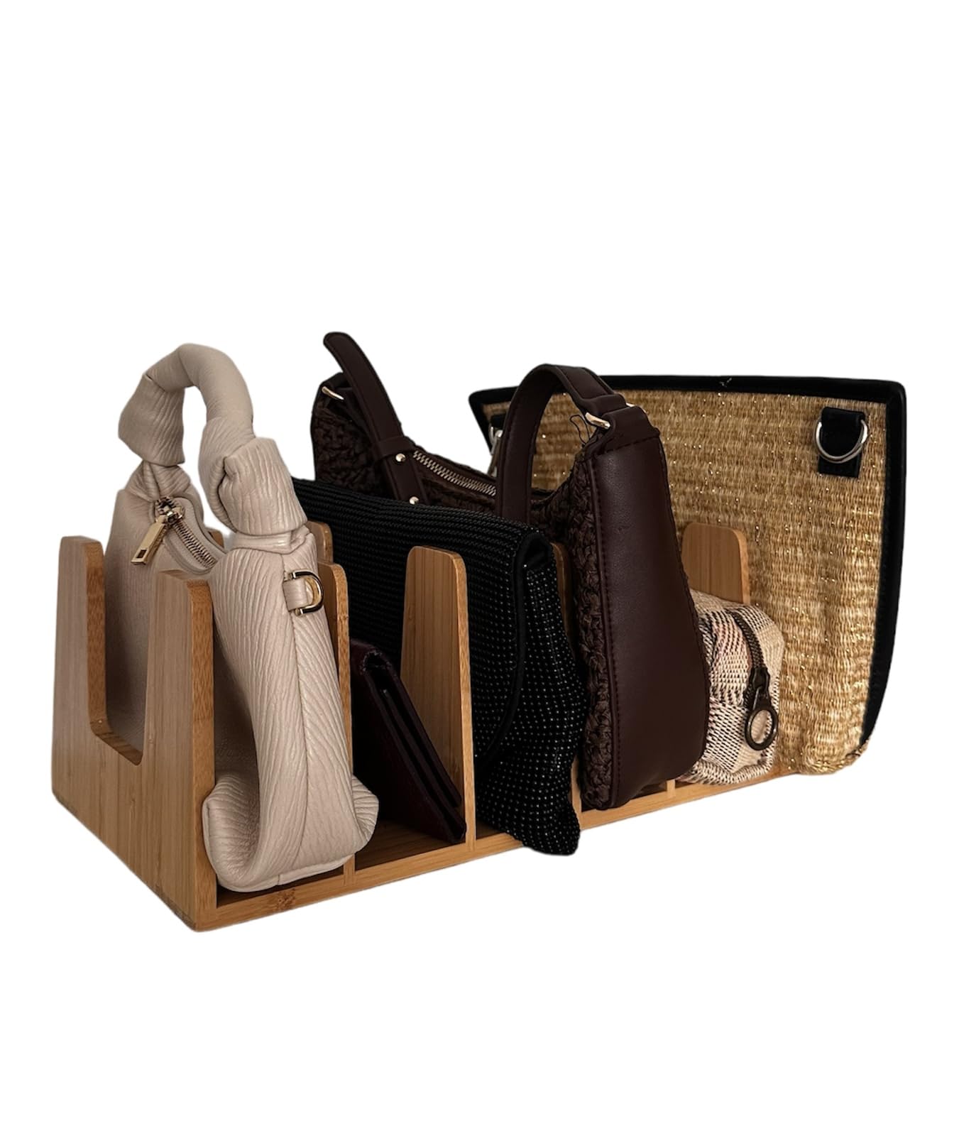 Kandohaus bamboo storage adds warm aesthetics while tidying kitchen essentials.