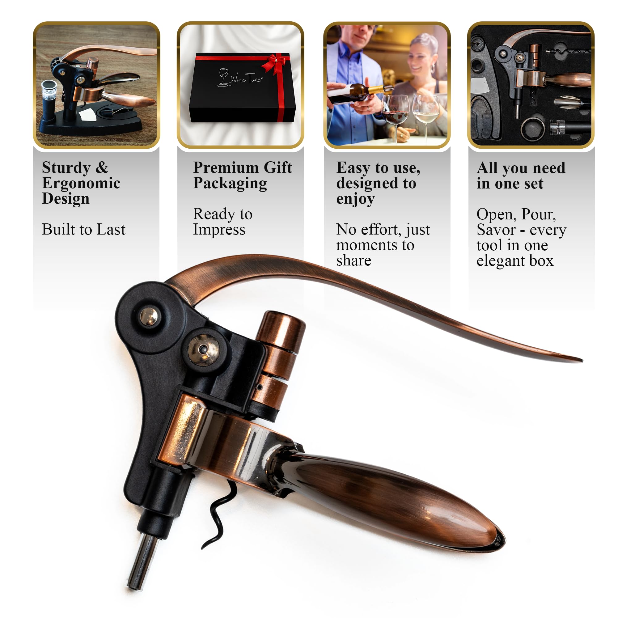 KANDOHAUS foil cutter attachment for clean, easy foil removal.