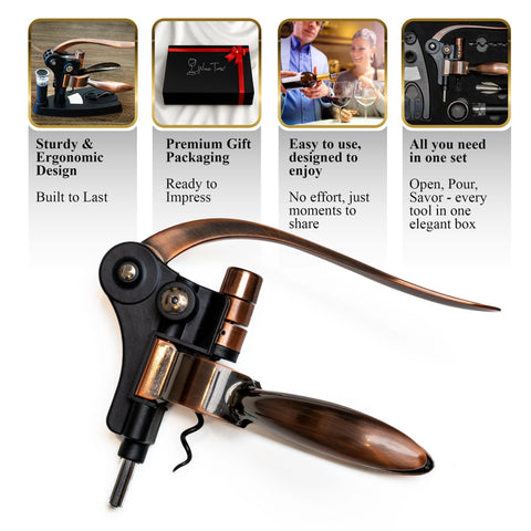 KANDOHAUS foil cutter attachment for clean, easy foil removal.