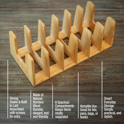 Kandohaus space-saving organizer fits slim cabinets, maximizing storage without crowding.