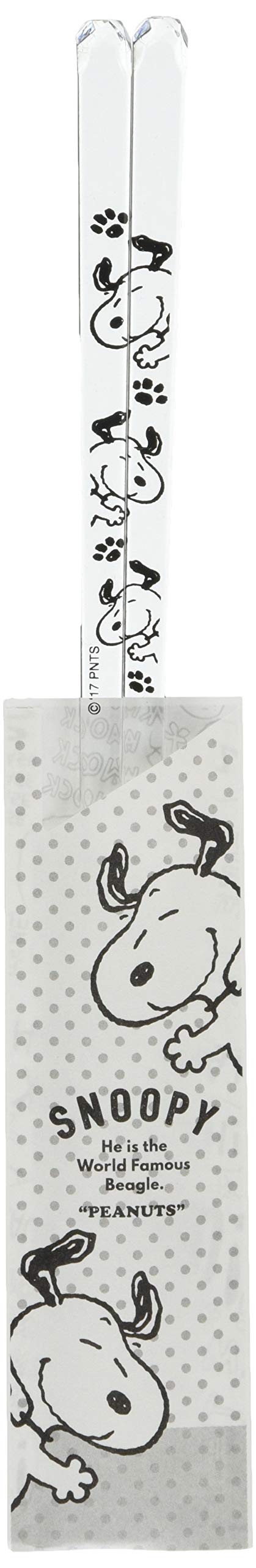 Kaneshotouki Peanuts Snoopy clear chopsticks in translucent methacrylic resin for a modern table