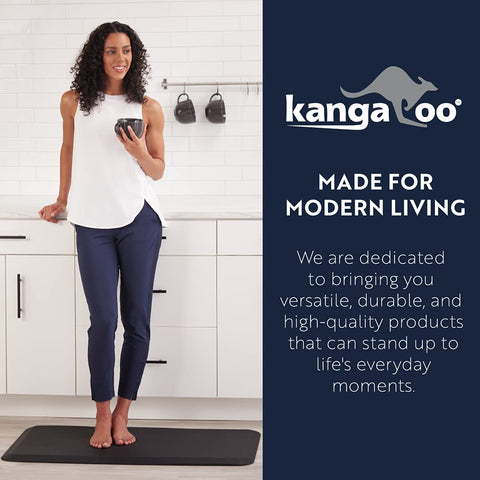 KANGAROO durable anti-fatigue mat with stable backing for kitchen use