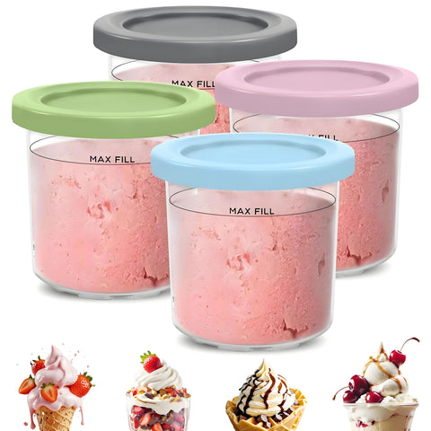 Kangbo Ninja Creami pints 4-pack ready for quick flavor prep and storage.