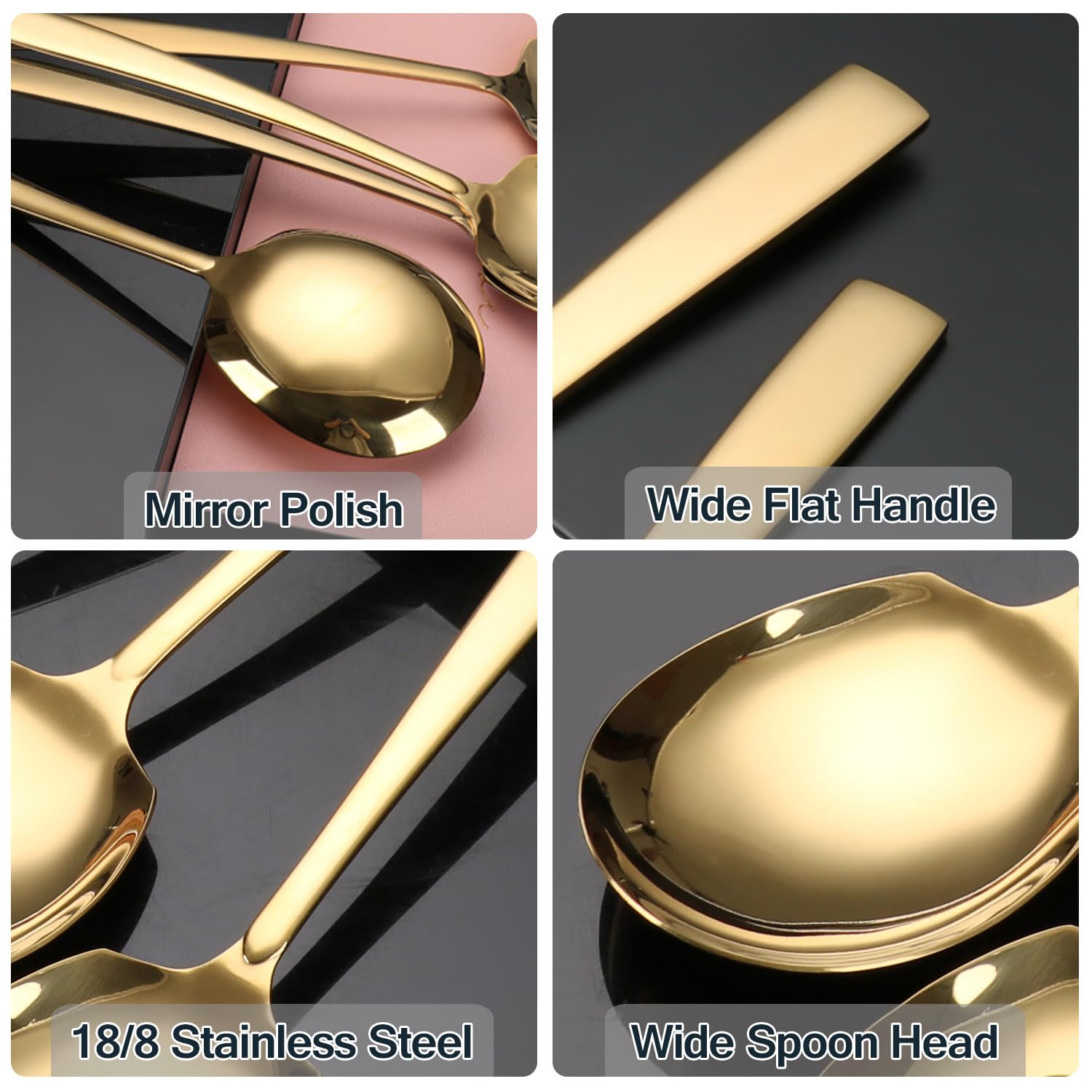 Kannei Tec easy-clean kitchen spoons for quick dishwashing and maintenance.