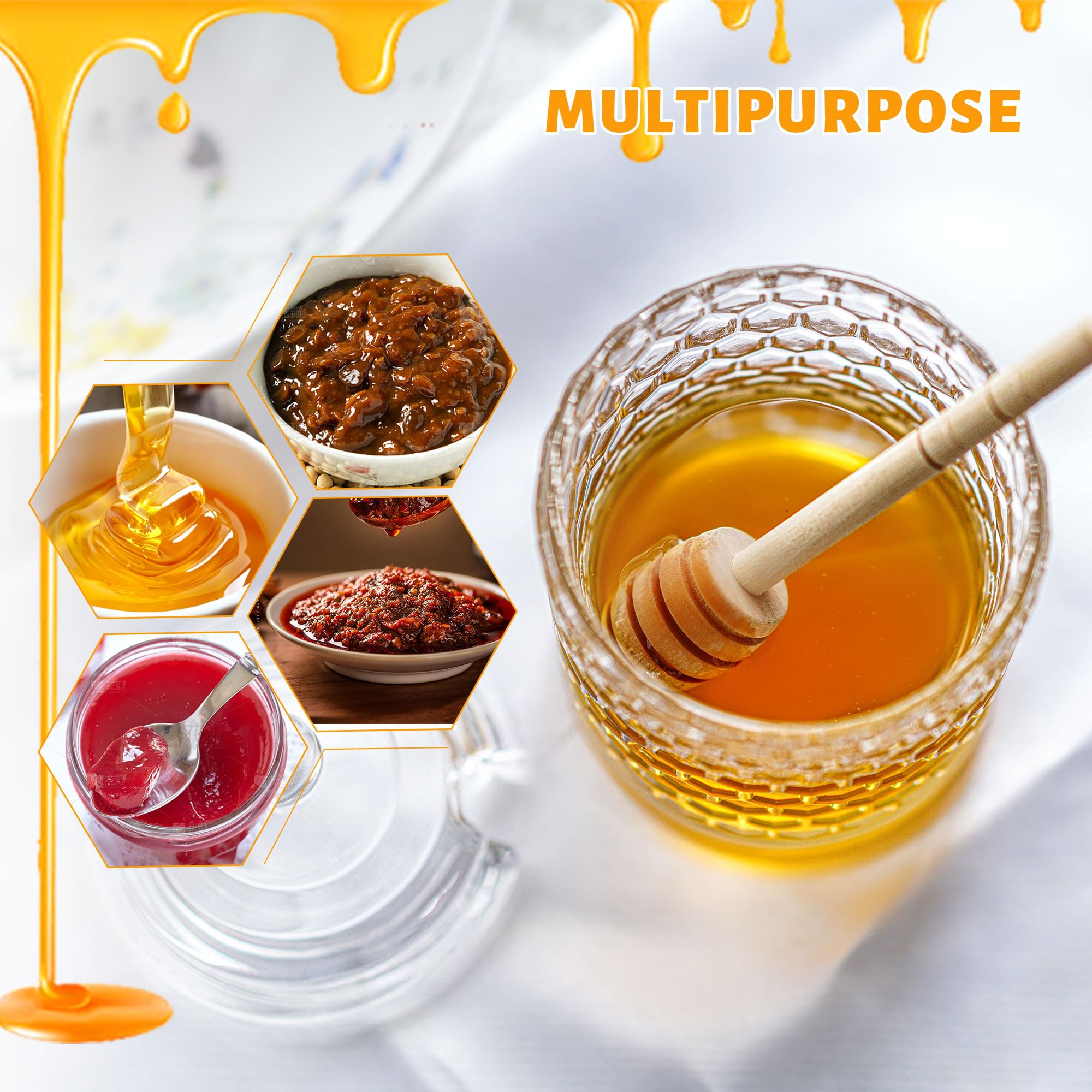 kanpura Clutter-free Honey Dispensing Jar reducing drips
