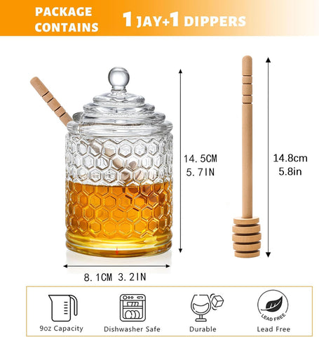 kanpura Dipper Included for Honey-Serving ready for use