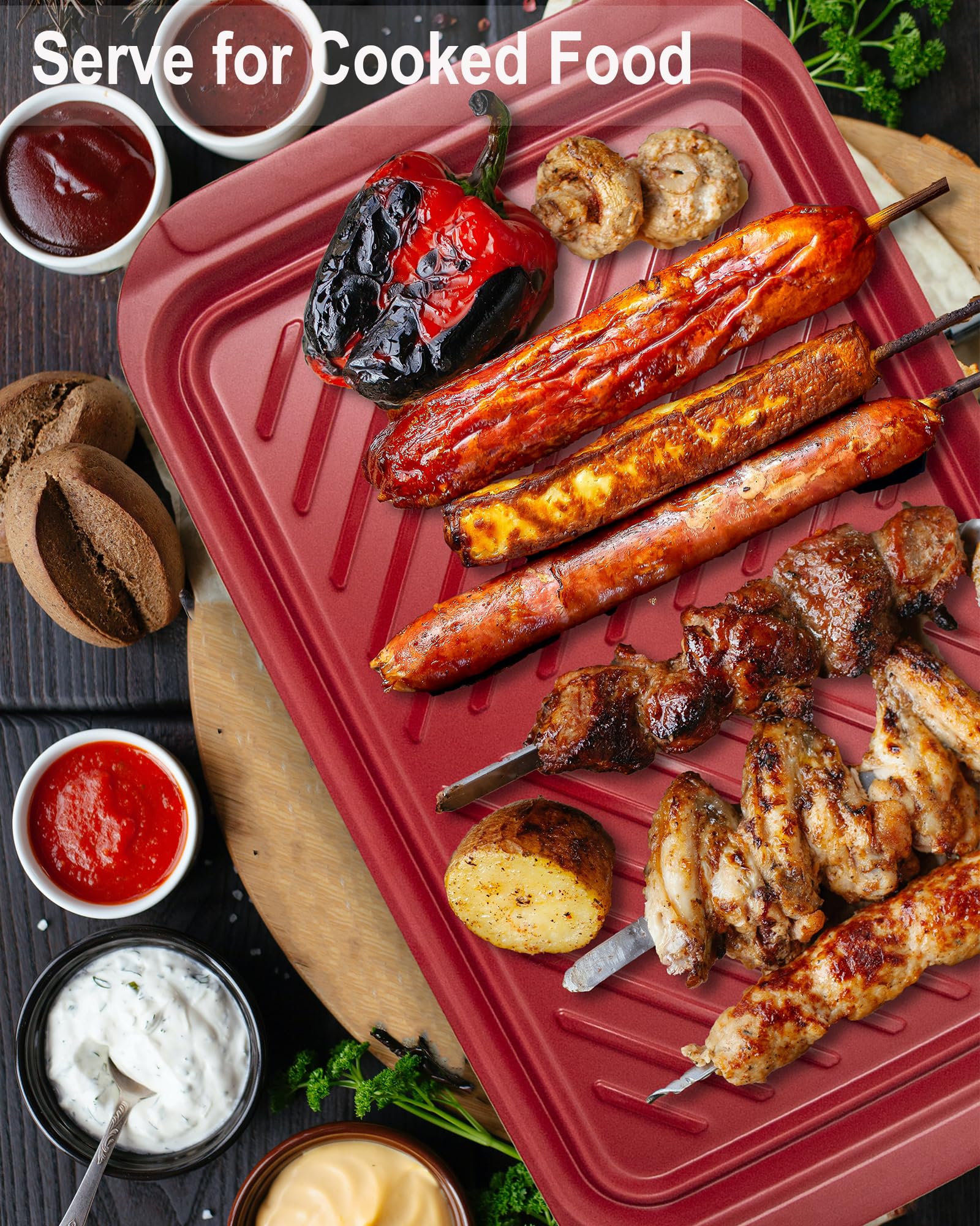 KAQAHIDO BPA-free trays resist heat while staying odorless and durable.