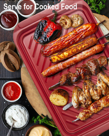 KAQAHIDO BPA-free trays resist heat while staying odorless and durable.