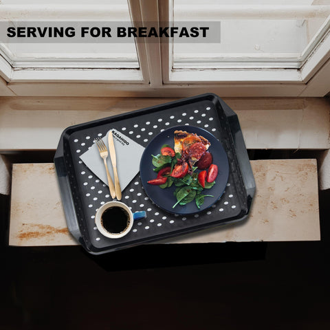 KAQAHIDO easy-clean tray resists stains and wipes clean after meals