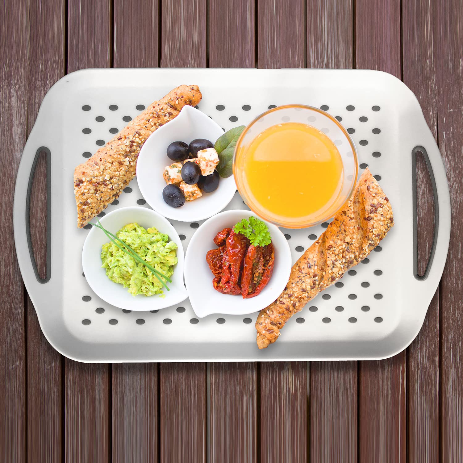 KAQAHIDO eco-friendly plastic and silicone tray designed for everyday use.