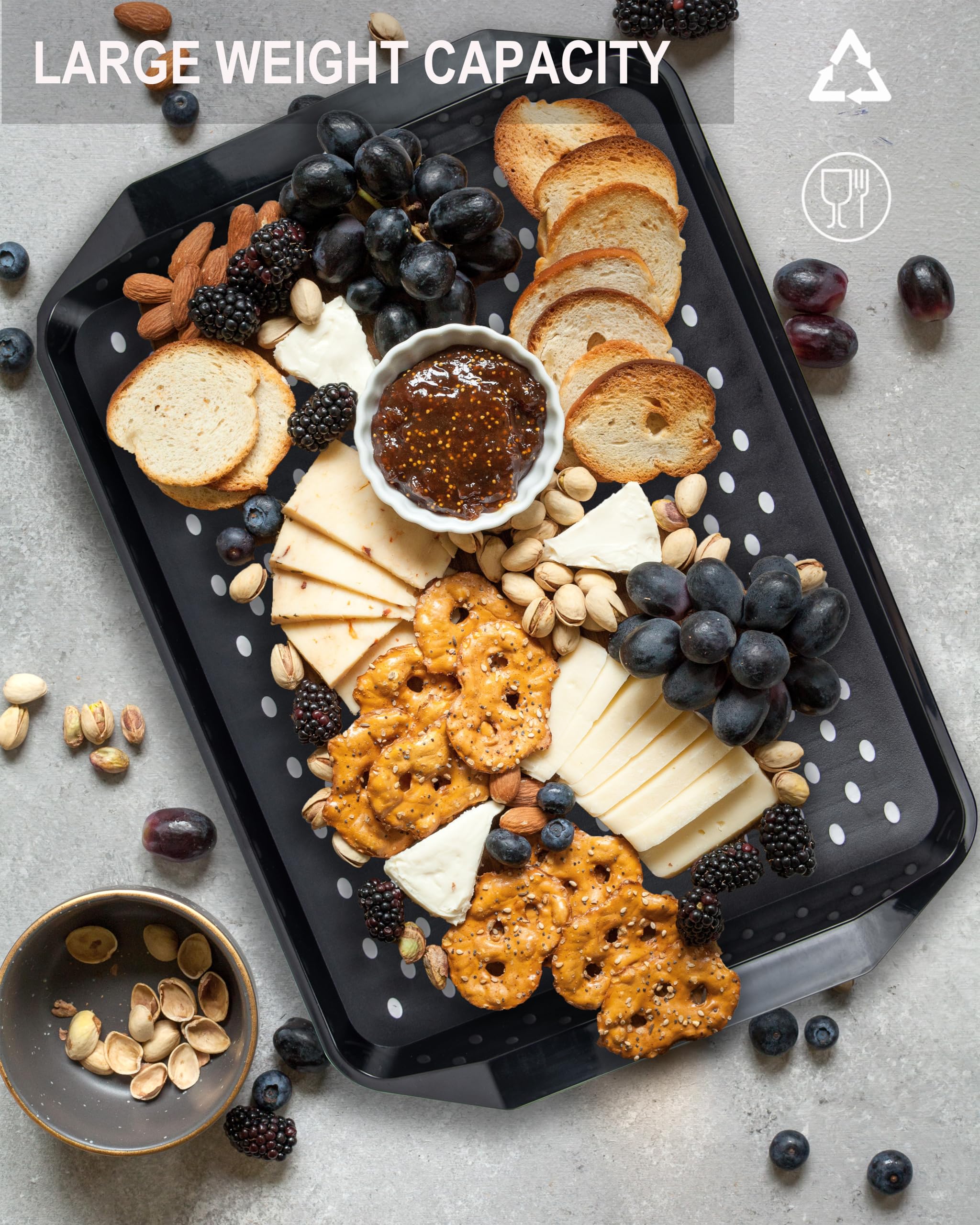KAQAHIDO environmentally friendly plastic tray safe for direct food contact