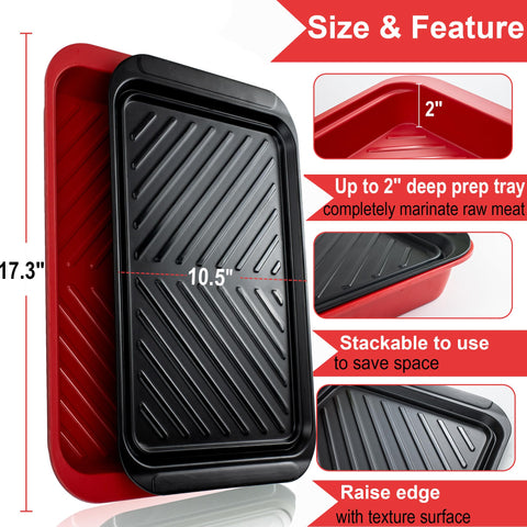 KAQAHIDO nesting trays with compact storage
