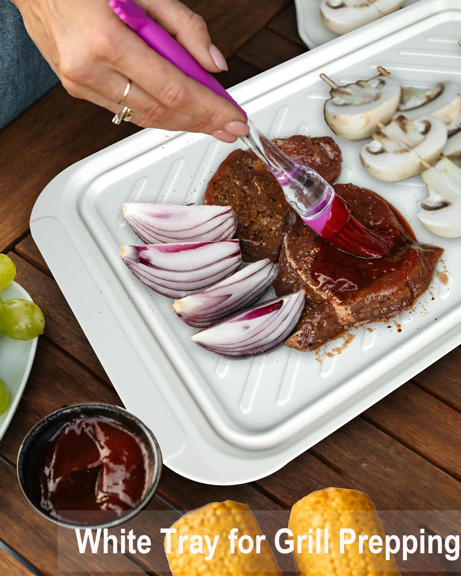 KAQAHIDO melamine cleaning pack included for quick cleanup after meals.