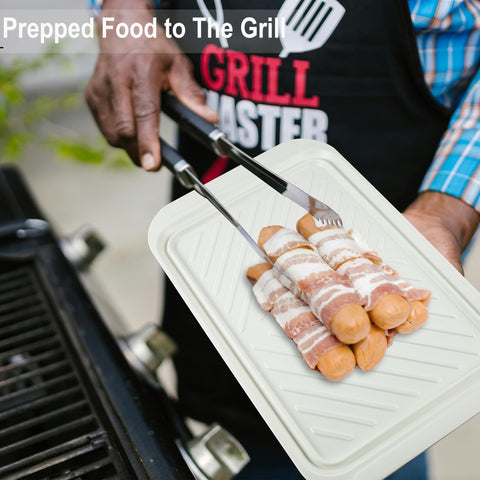  KAQAHIDO trays nest compactly for easy storage after use.