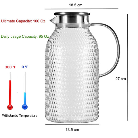 Karafu macroporous filter in pitcher to keep ice and fruit inside