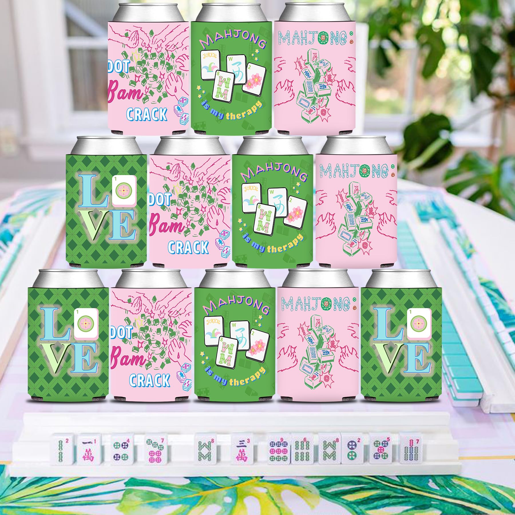 KARAQY 12-piece can cooler set for events