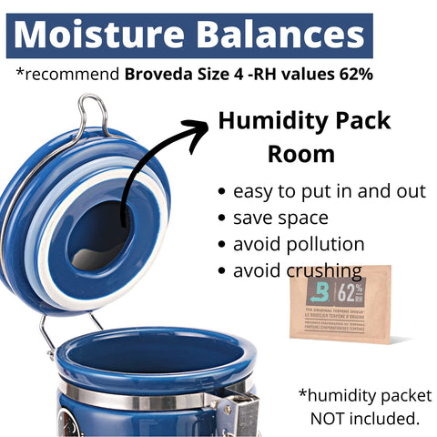 KARCOOL ceramic jar provides UV protection to preserve contents.