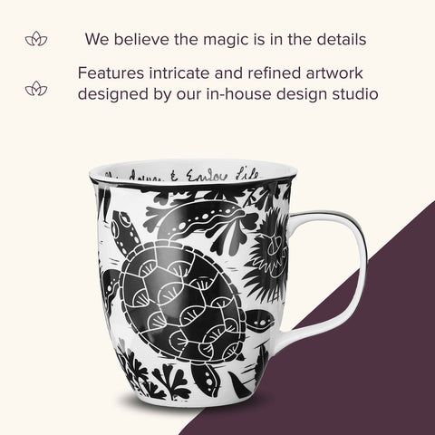 Karma boho mug durable handle for daily use