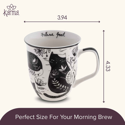 Karma Gifts boho mug cat dishwasher-safe for easy cleaning