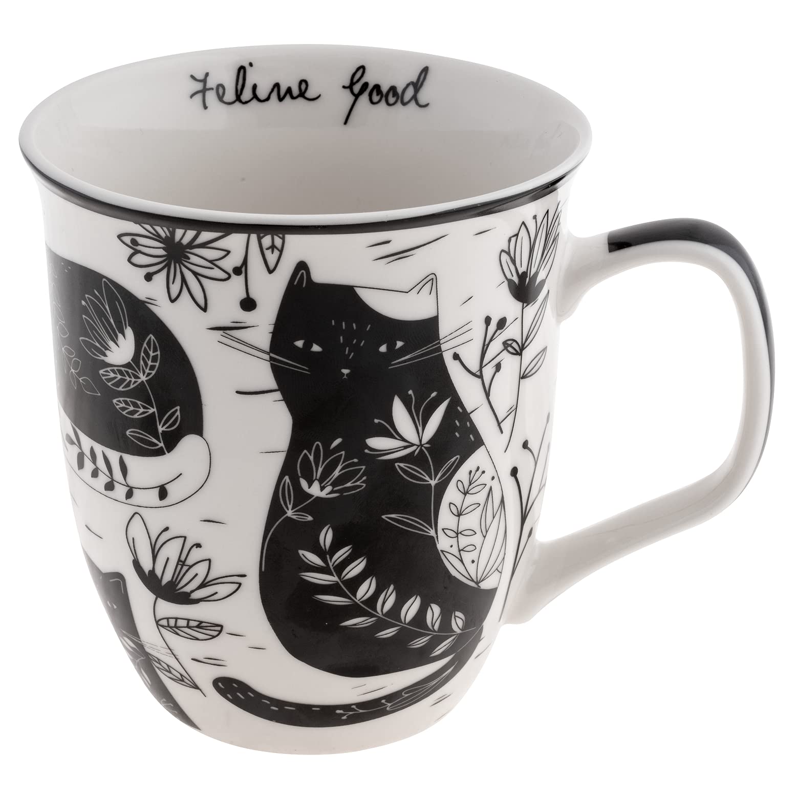 Karma Gifts boho mug cat front view, ideal for daily coffee rituals