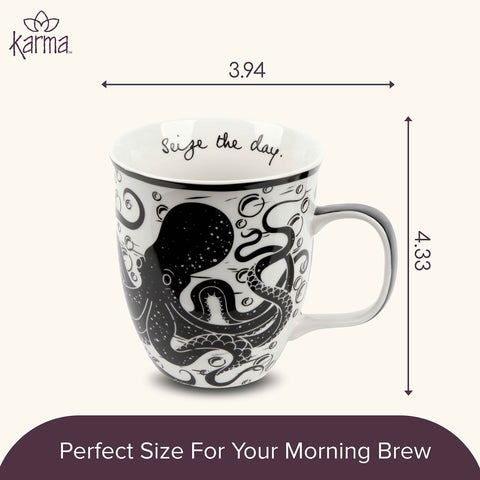 Karma Gifts dishwasher-safe mug for easy cleaning after daily use.