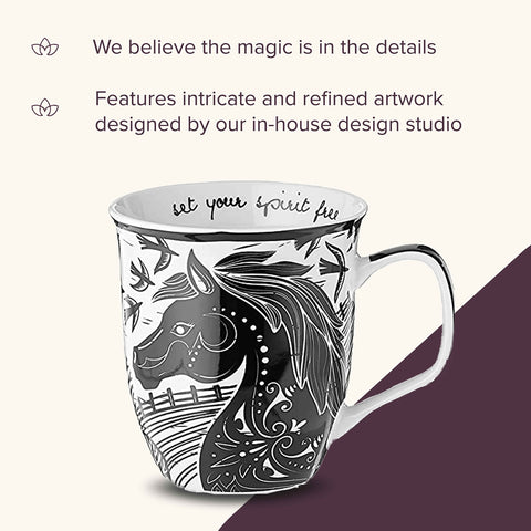 Karma Gifts microwave-safe mug with durable handle for everyday use.