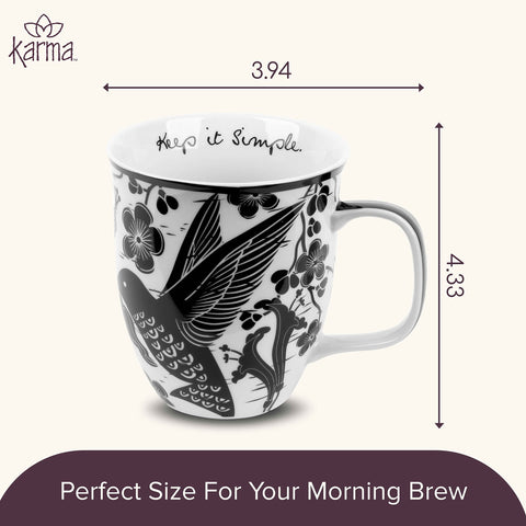 Karma Gifts nature-inspired mug collection brings calm to morning tea rituals.