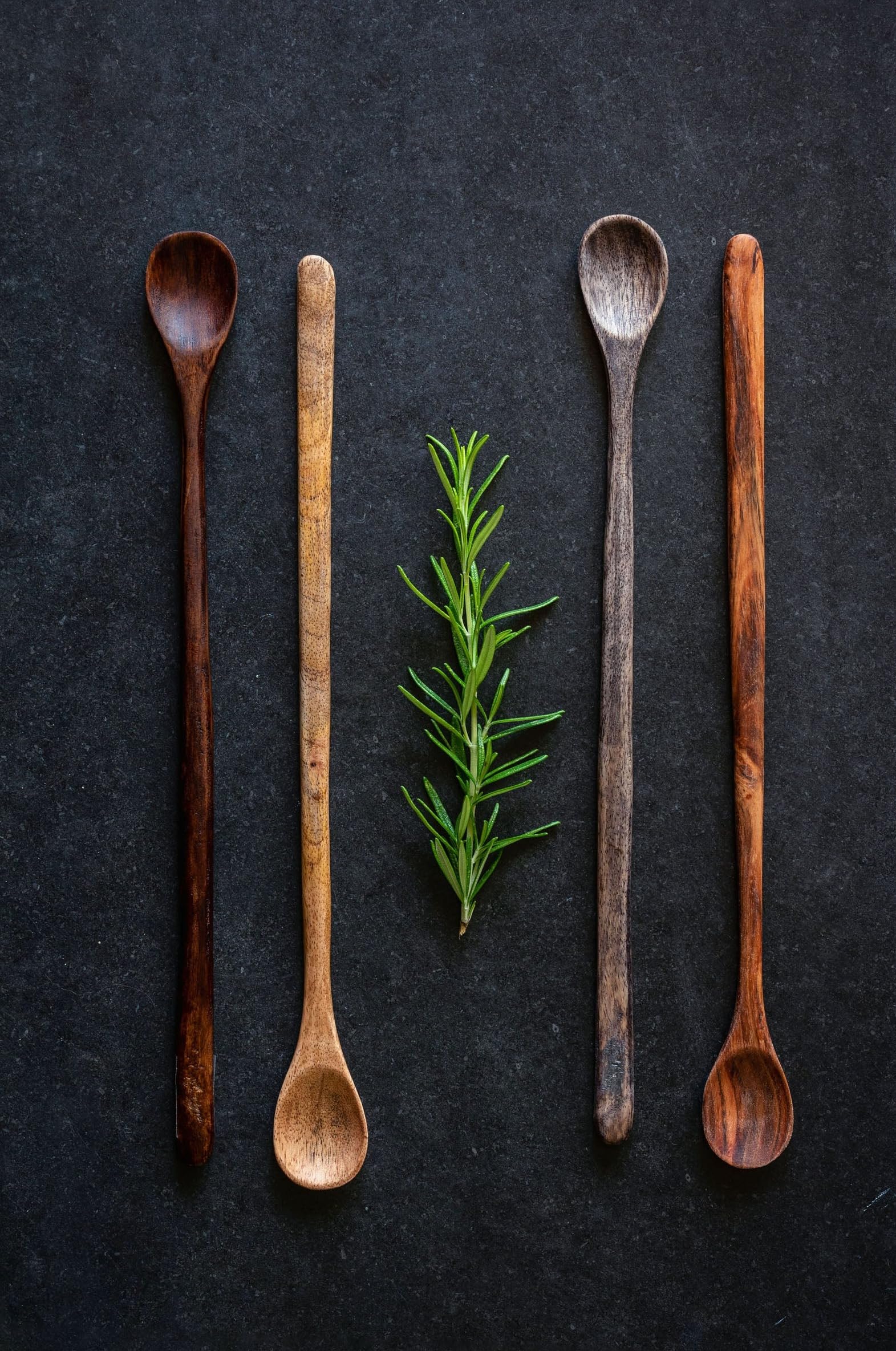 Karma wooden kitchen spoons blend decor and practical cooking use