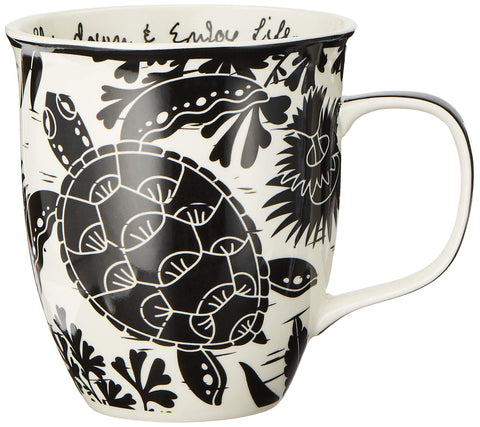 Karma Sea Turtle boho mug front view for a cozy morning coffee