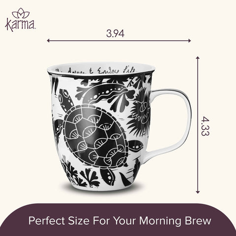 Karma Sea Turtle mug microwave-safe for quick reheats
