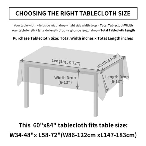 Karseteli machine-washable tablecloth simplifies post-dinner cleanup.