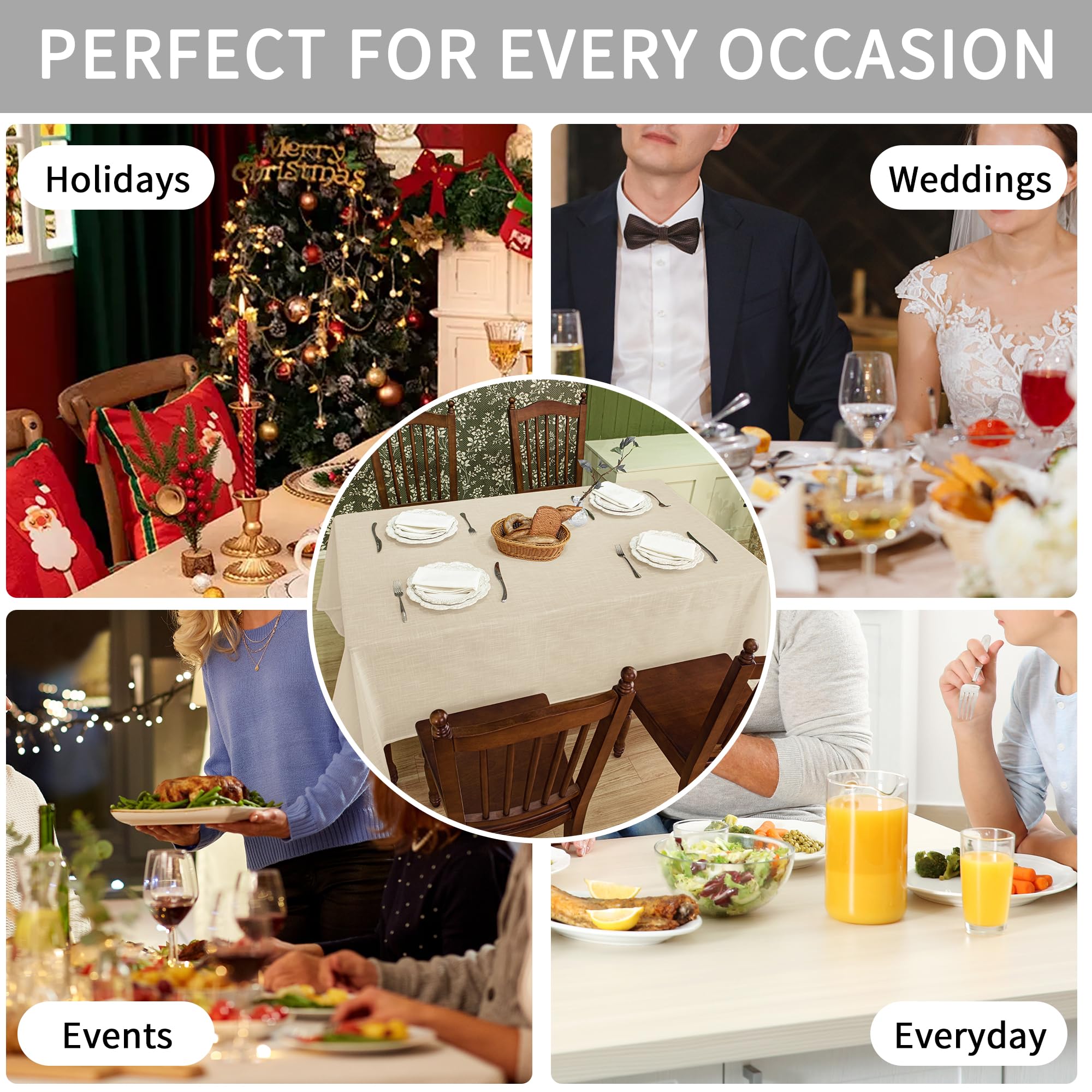 Karseteli versatile tablecloth suited for weddings, parties, and picnics.