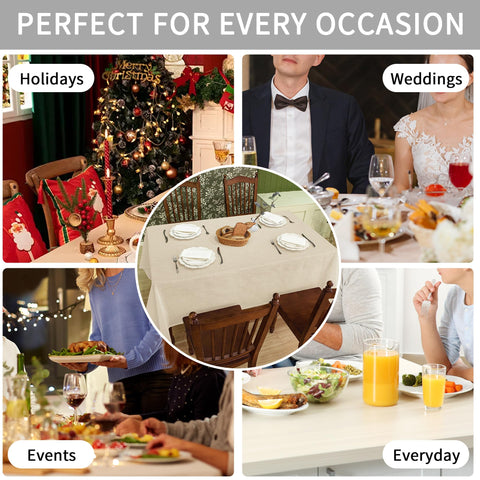 Karseteli versatile tablecloth suited for weddings, parties, and picnics.