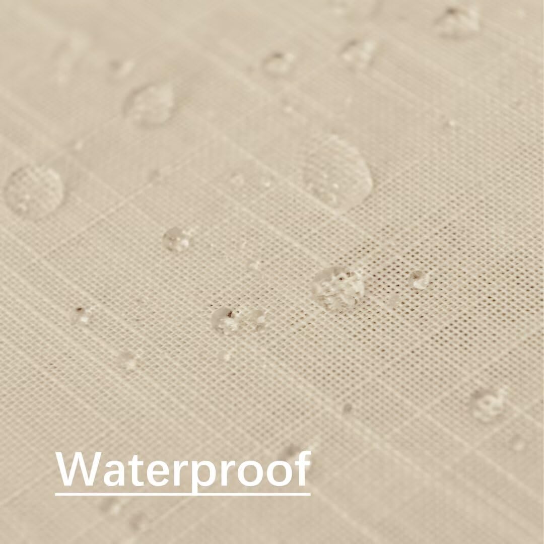 Karseteli waterproof tablecloth ensures spill-friendly outdoor and indoor dining.