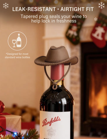 Karuno wine gift set display featuring the quirky stopper