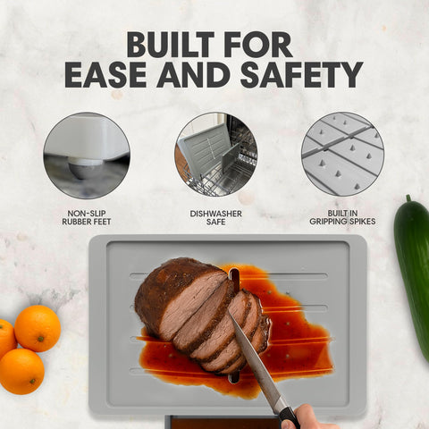 Karving King meal prep board dishwasher safe and durable