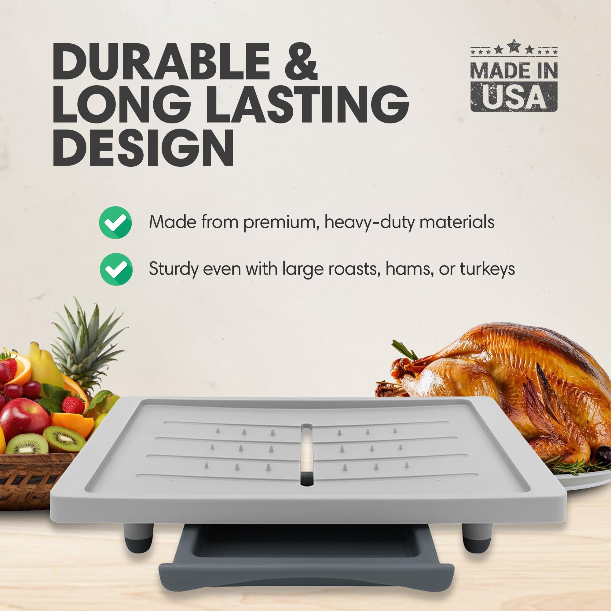Karving King meal prep system 15x10 inch cutting board