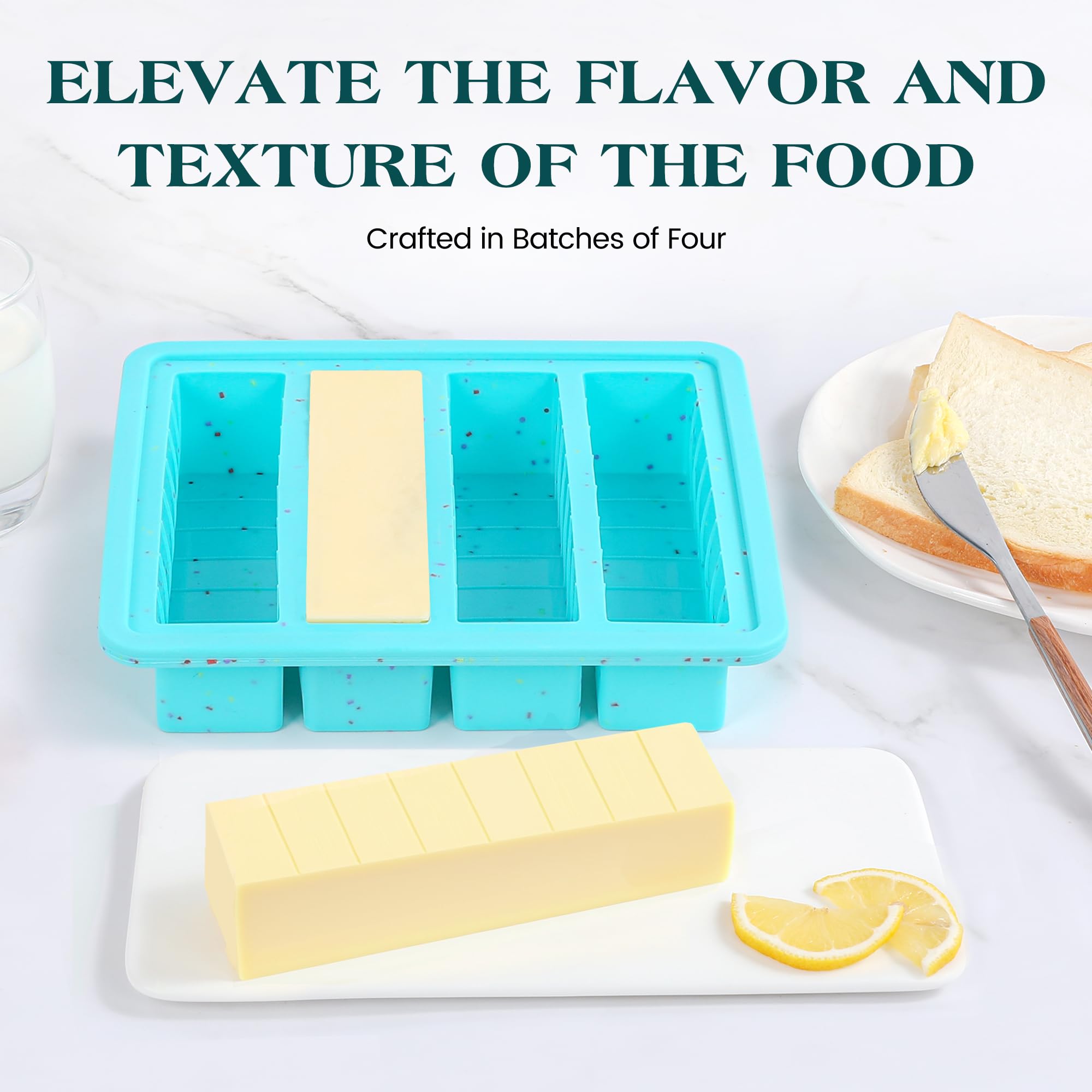 KASHME butter mold BPA-free silicone ensures safe storage