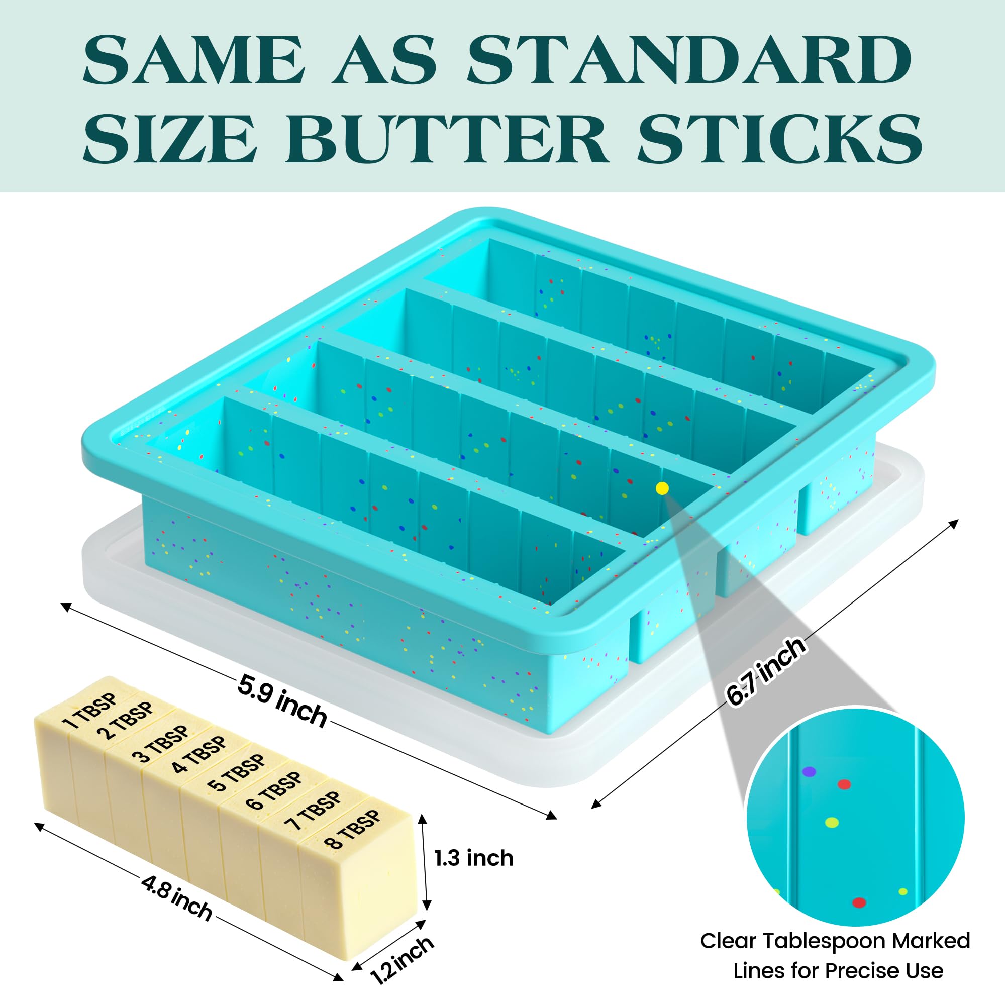 KASHME butter mold fits US 4oz blocks without trimming