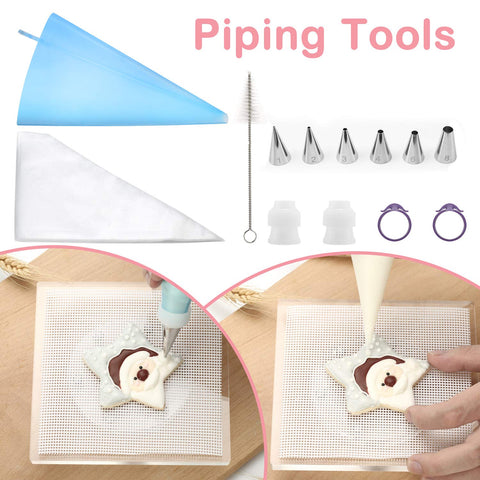 Kasmoire decorating tools and mixing utensils for precise icing work