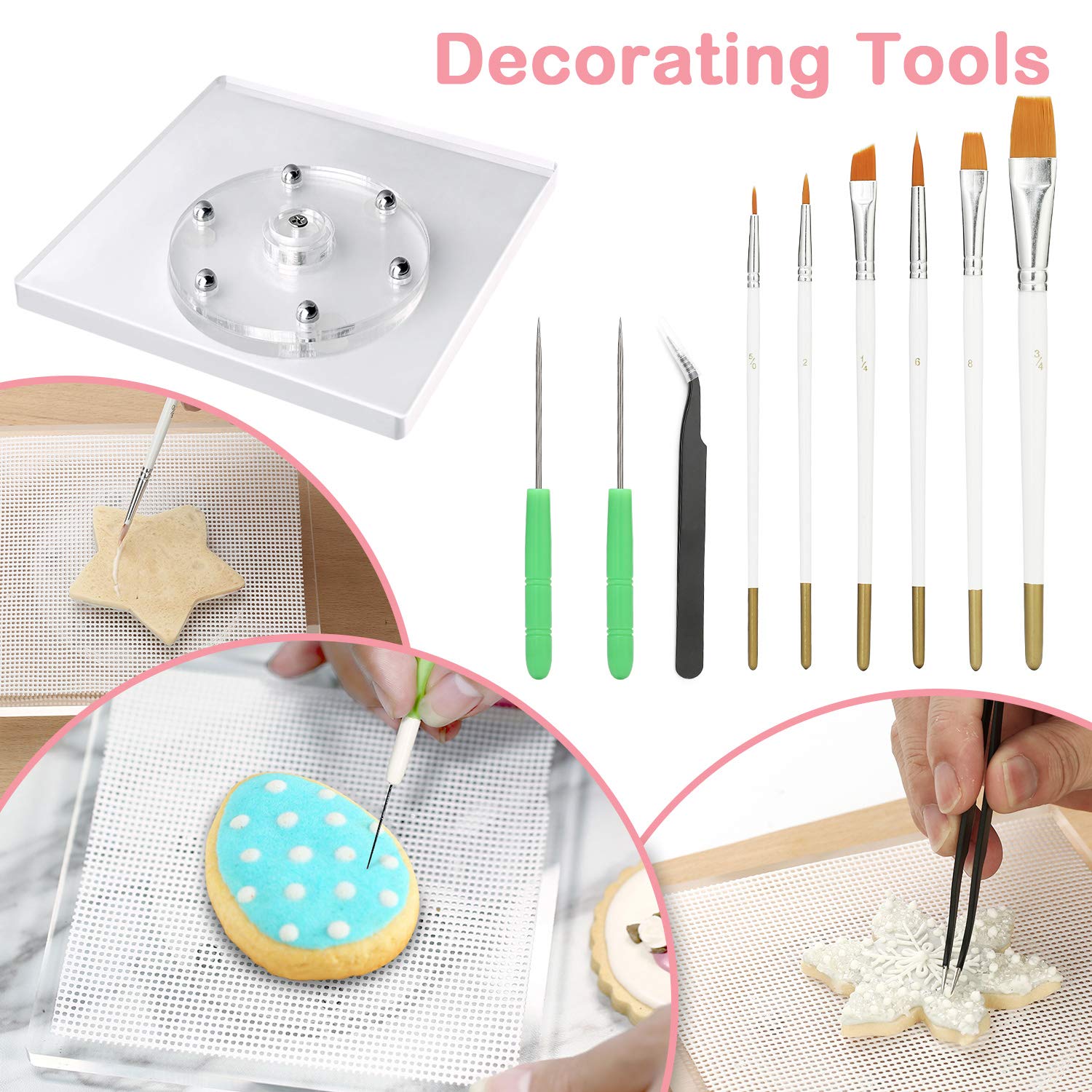 Kasmoire piping tips for clean lines and textured designs
