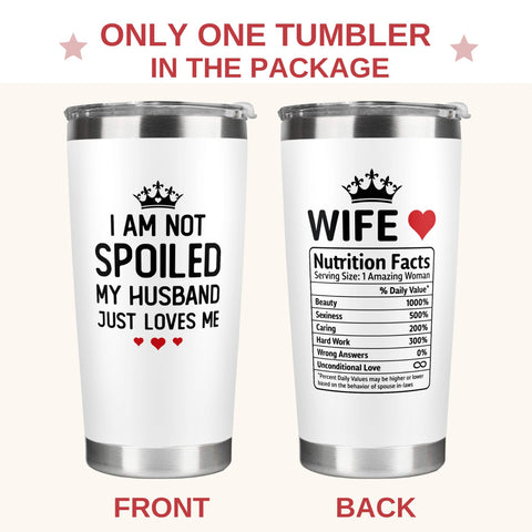 KatAndNat valentines day gift wife tumbler, adds joy to her daily routine.