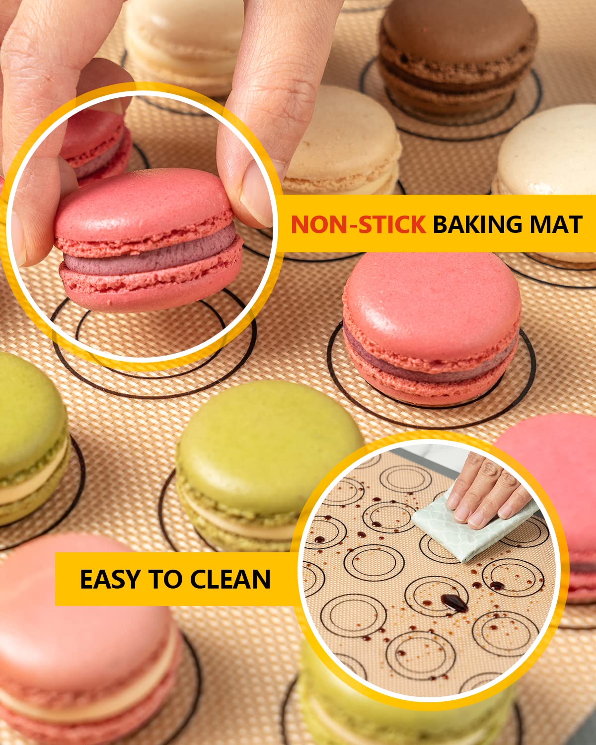 Katbite piping bags enable clean transfers and consistent batter flow.