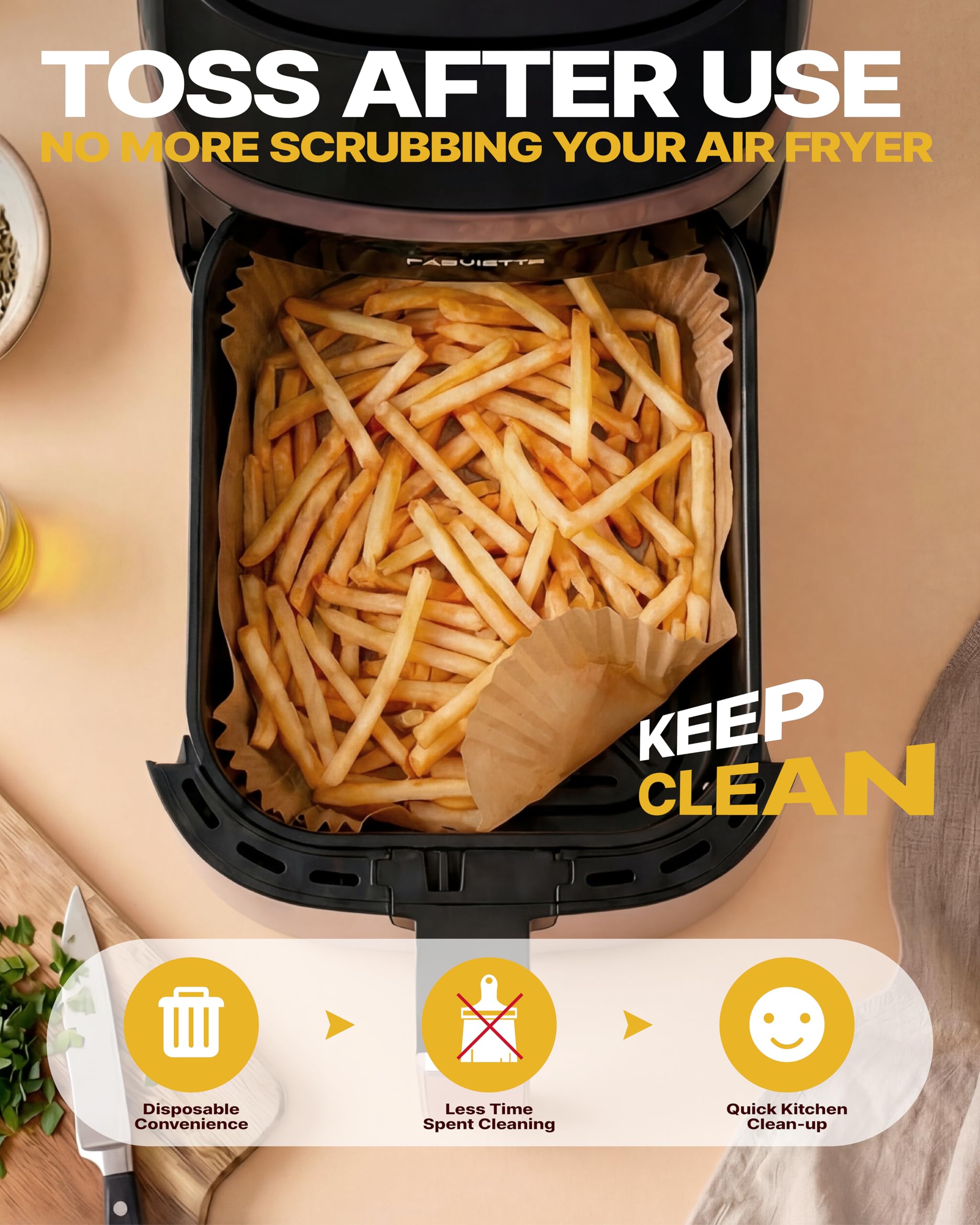 Katbite liners in microwave and oven use for versatile cooking.