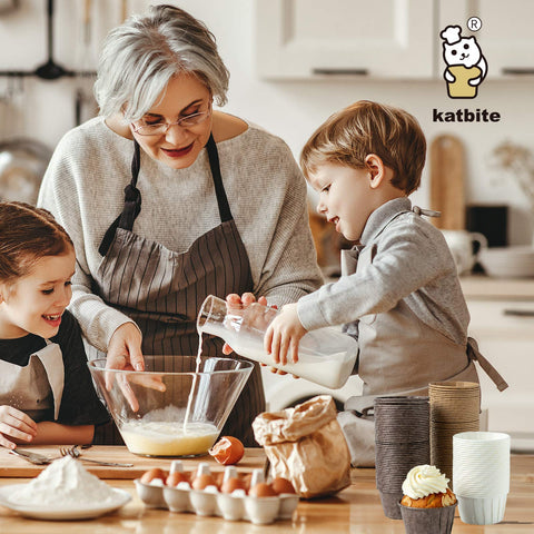 Katbite parchment cupcake liners in use for versatile party desserts