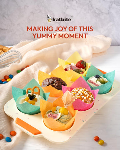 Katbite tulip liners suit weddings and parties for stylish desserts.