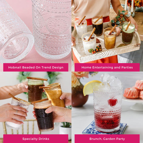 Kate Aspen iced tea juice or cocktail glass ideal for gatherings.
