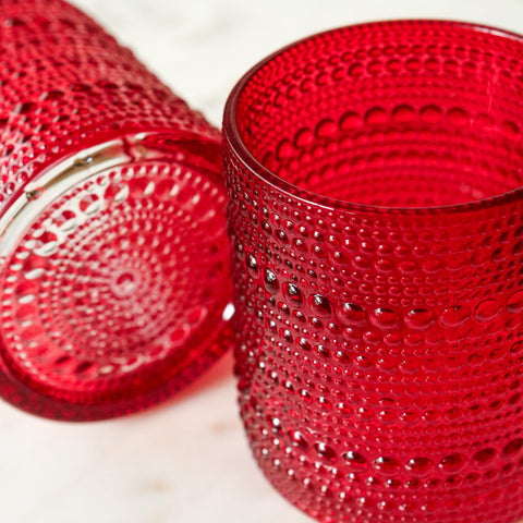Kate Aspen red hobnail glasses chic hostess gift idea.