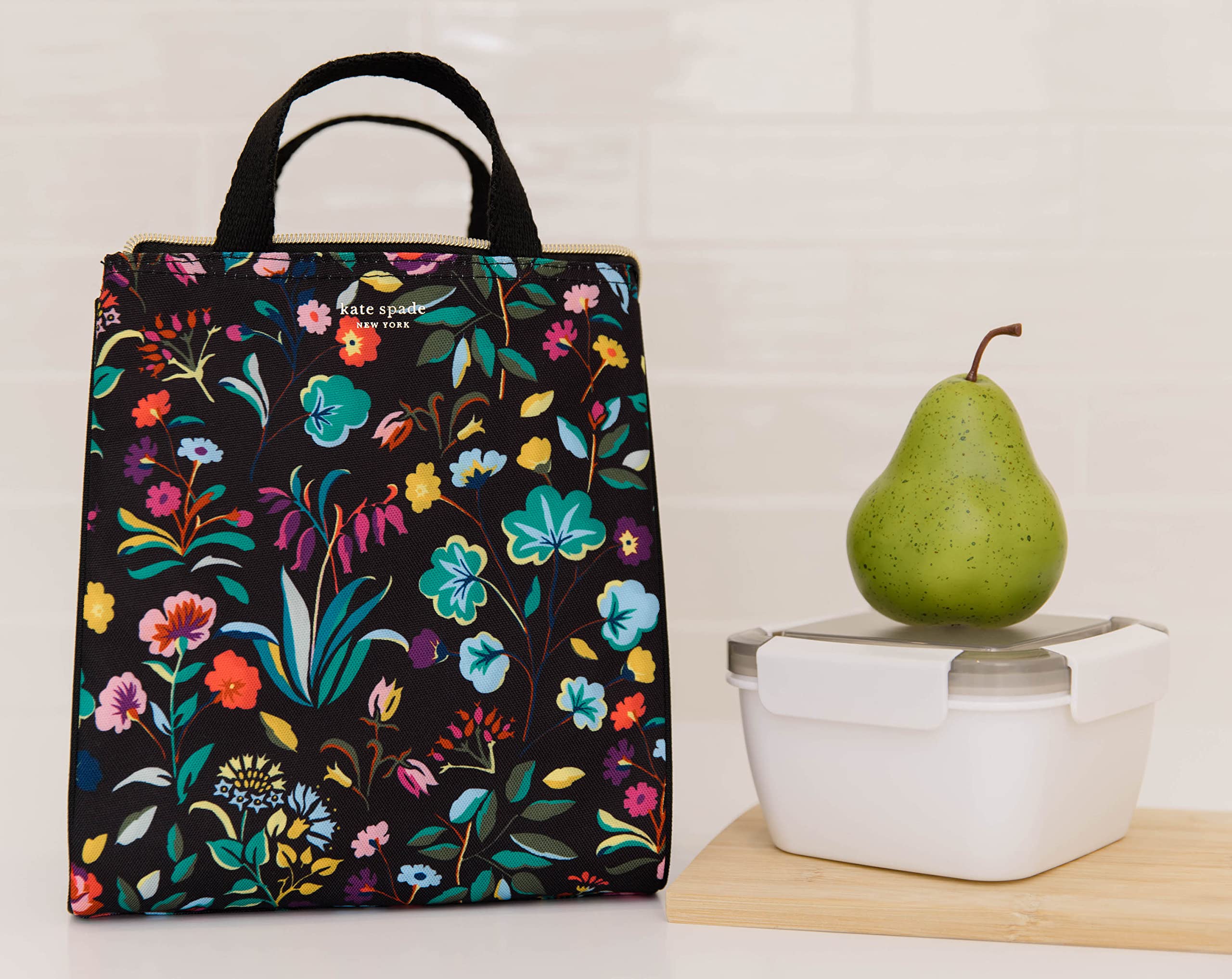 Kate Spade large capacity tote ideal for school lunches and snacks