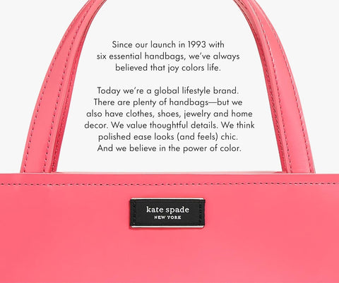 kate spade new york cute lunch bag measures 9x4.5x10 inches for ample capacity.